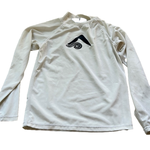 Kanu white swim shirt / rash guard-size 12